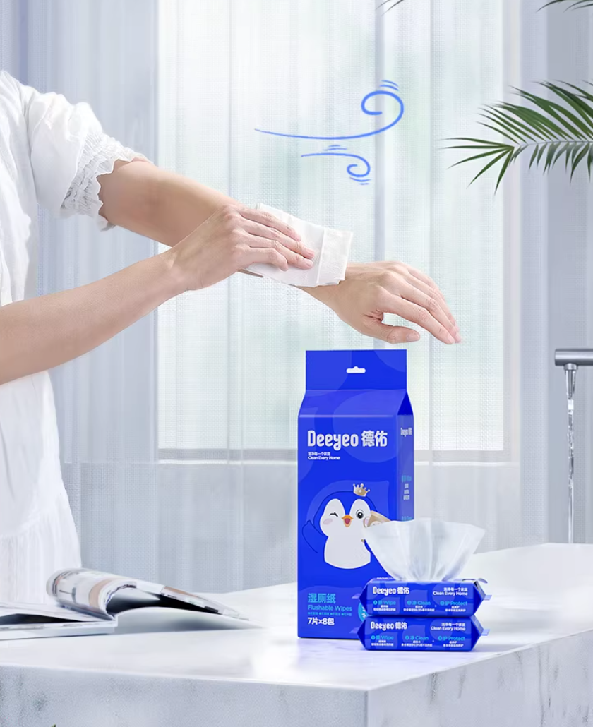 8-Pack 56-Count Flushable Toilet Wipes