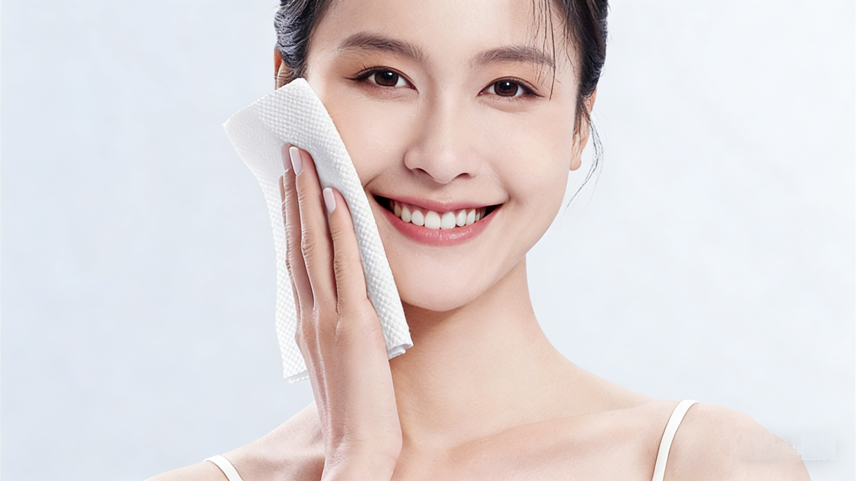 生成洗脸巾擦脸图片
