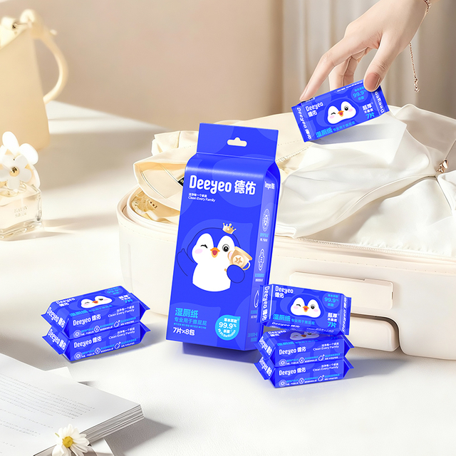 Flushable Toilet Wet Wipes（8 packs 56 Count）