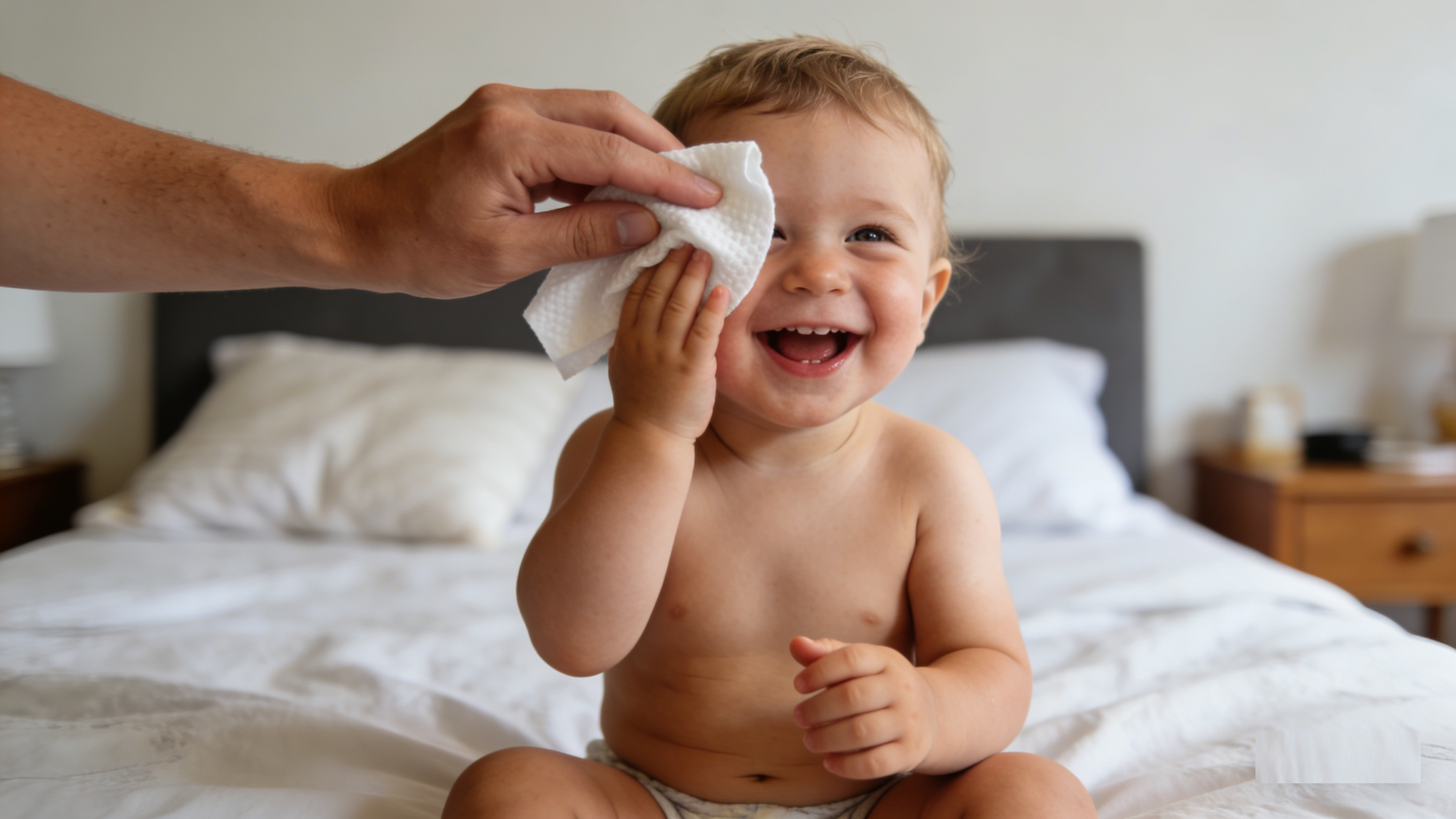 soft wet wipes used for cleaning baby sensitive skin