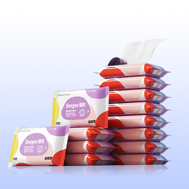 Purple Pack Baby Wet Wipes 10 Pieces