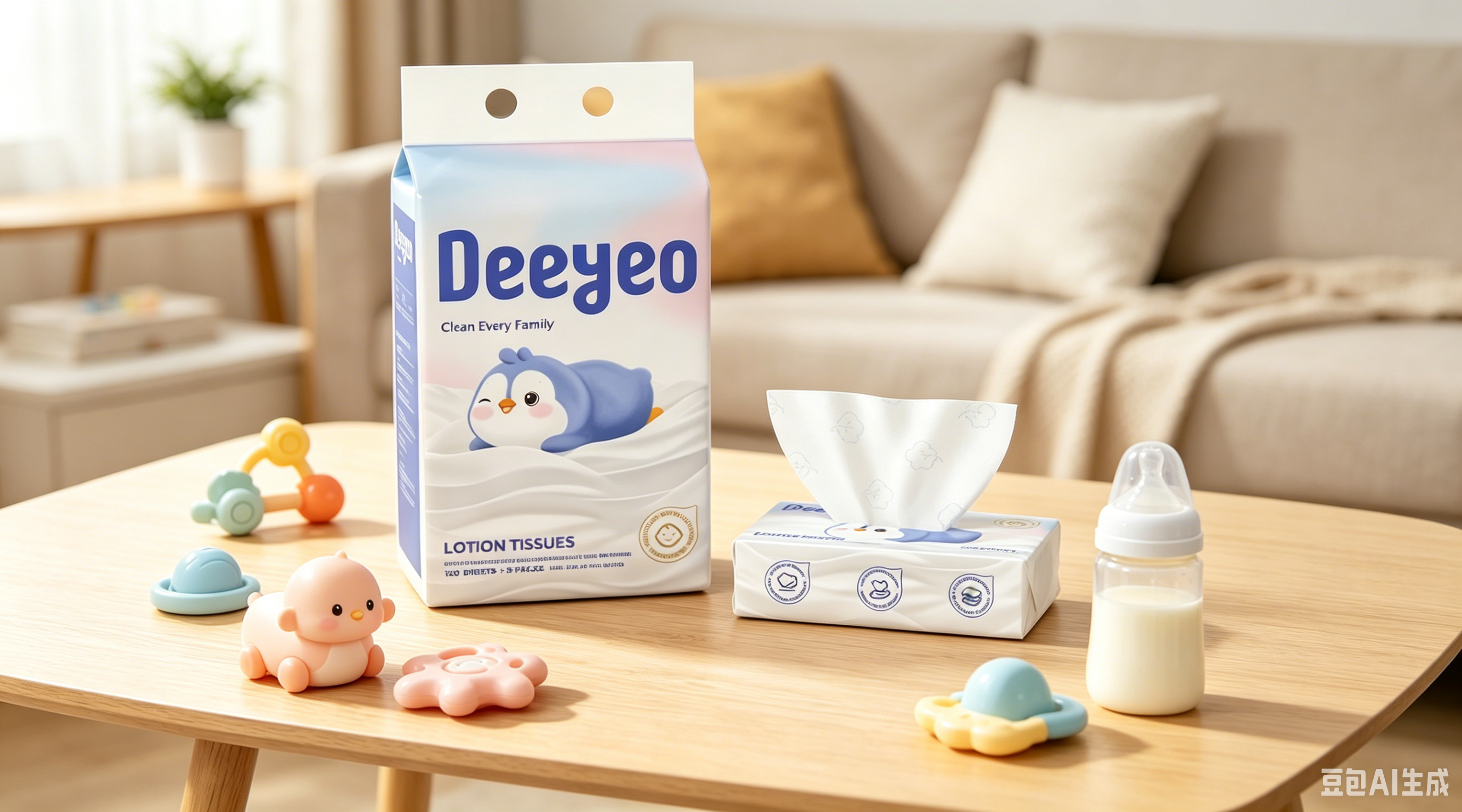 soft lotion tissues suitable for sensitive skin care